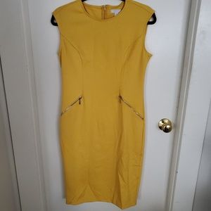 Ny and co yellow zipper dress